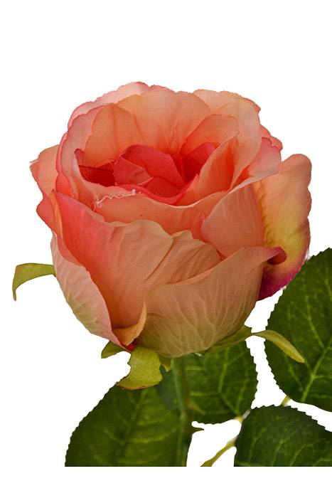 26" Silk Rose Spray Peach - Image 2