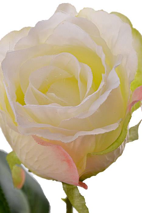 26" Silk Rose Spray White - Image 2