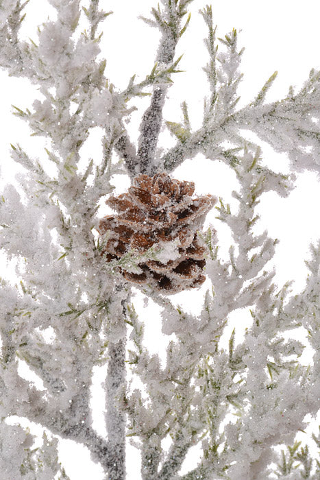 26" Snow Cedar Spray White/Green - Image 2