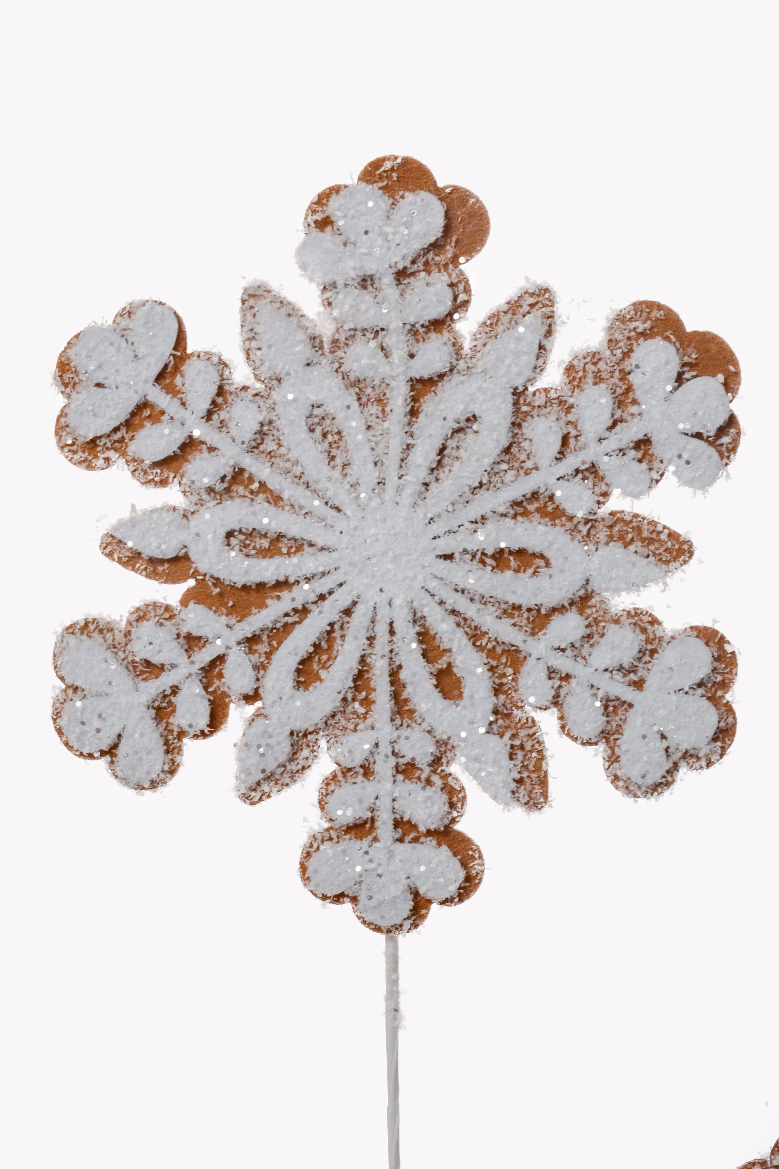 26" Snowflake Spray Natural/White - Image 2