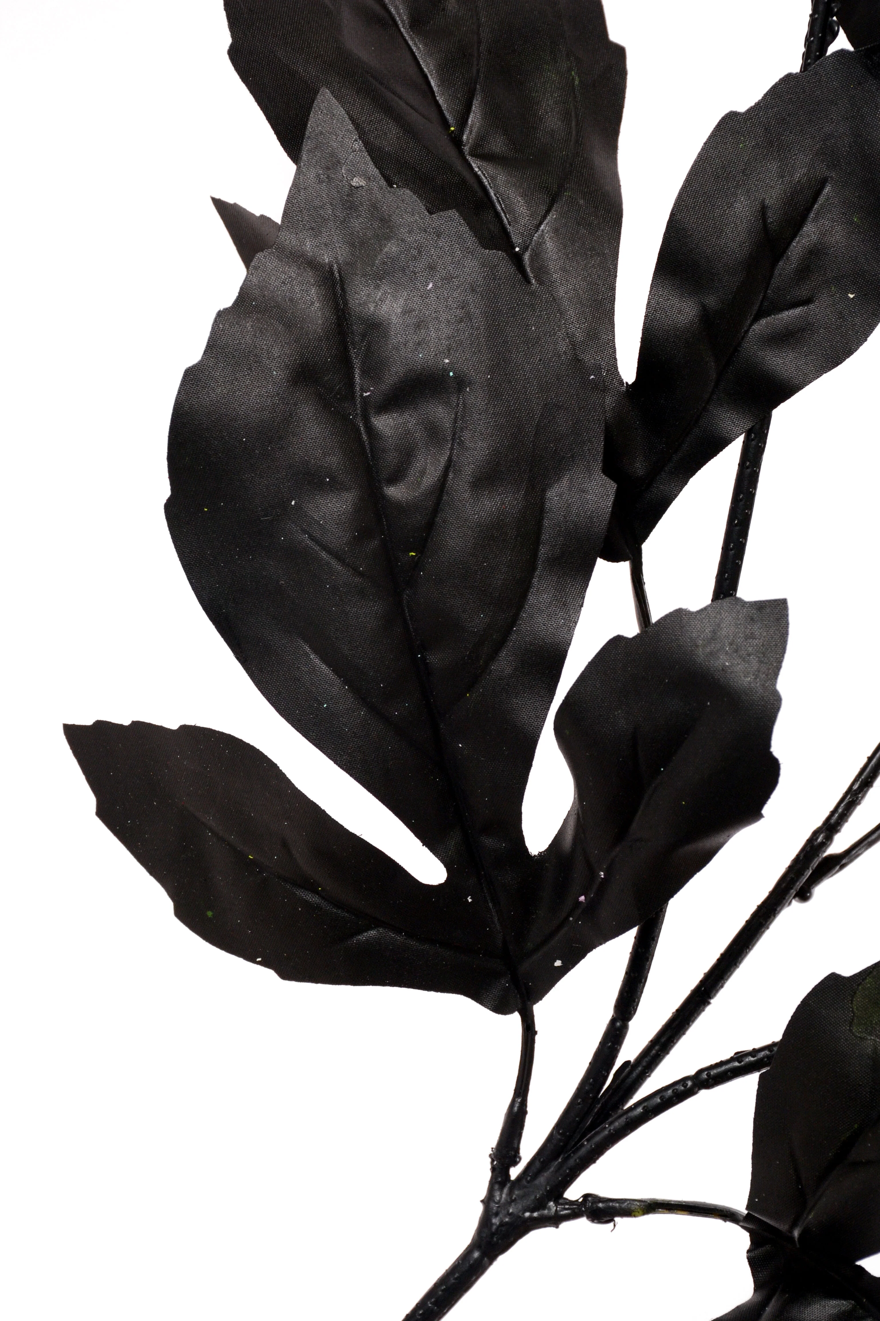 27.5'' Artificial Dahlia Leaf Spray Black - Image 2