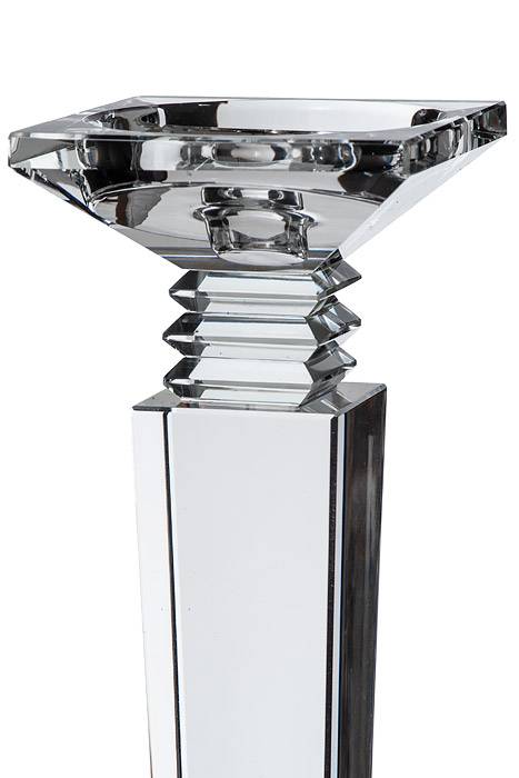 27.5" Crystal Single Candle Holder Clear - Image 2