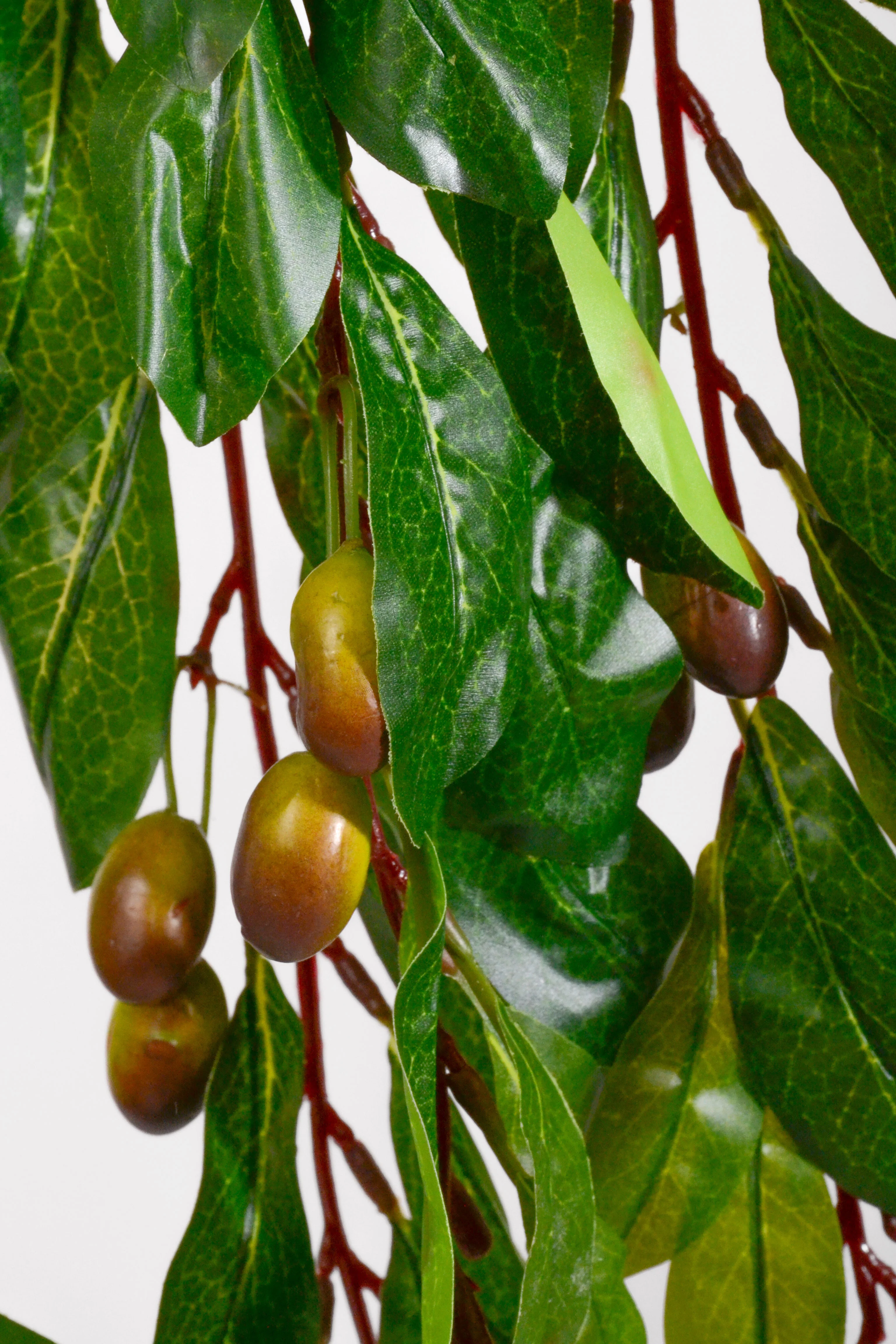 27" Artificial Hanging Olive Leaf Bush Green - Image 2