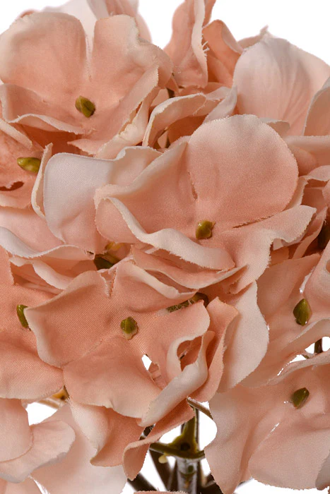 27" Silk Hydrangea Spray Dark Cream Blush - Image 2