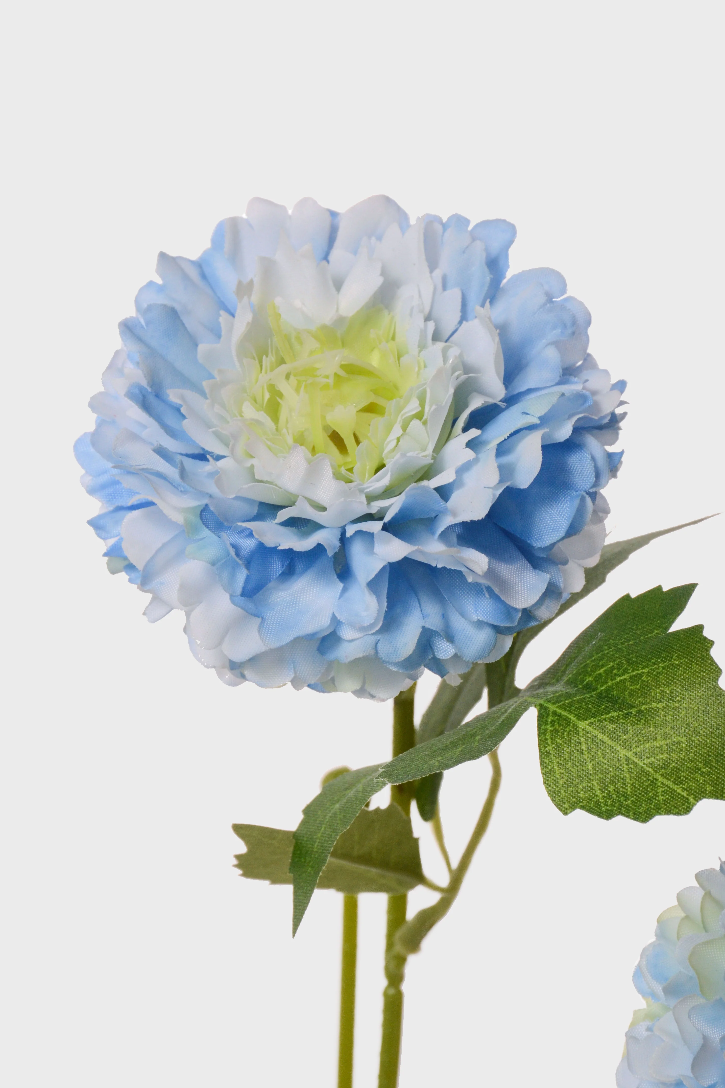 27' Silk Peony Spray Light Blue - Image 2