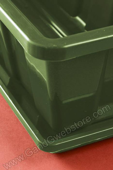 28.25" X 6.5" Flower Box Plastic Tray Sage - Image 2