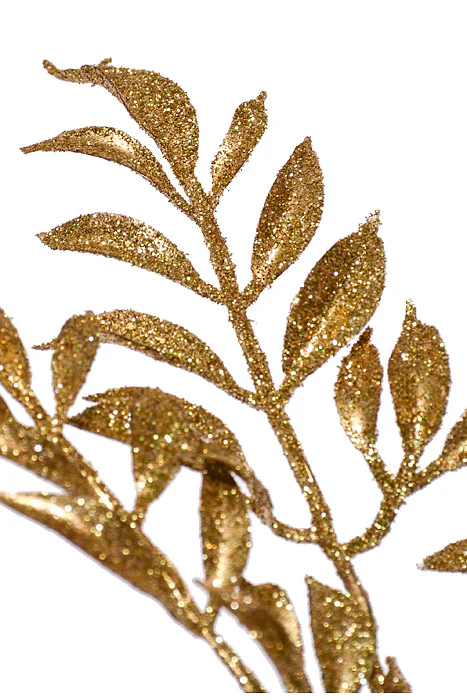 28.5" Ash Leaf Glitter Spray Gold - Image 2