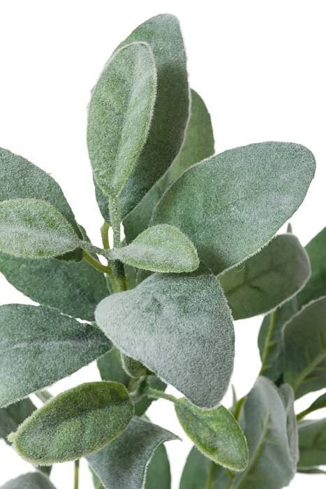28" Artificial Lamb's Ear Leaf Spray Green - Image 2