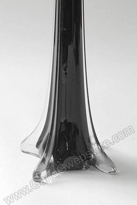 28" Eiffel Tower Glass Vase Black - Image 2