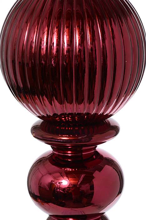 28" Shiny Finial Burgundy - Image 2