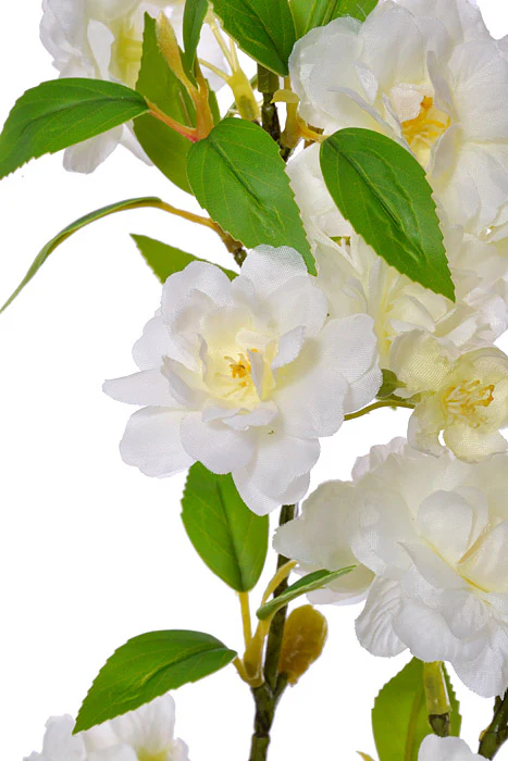 28" Silk Cherry Blossom Spray Cream - Image 2