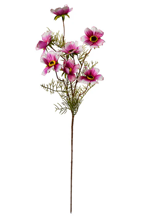 28" Silk Cosmos Spray Pink/White