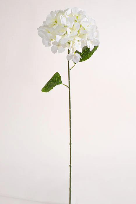 28" Silk Hydrangea Spray White