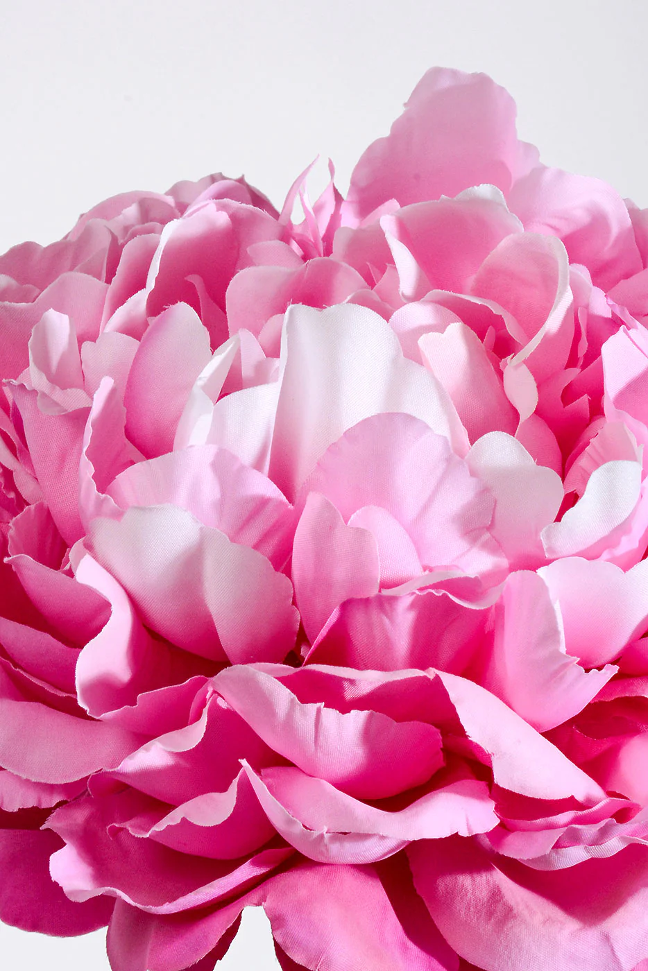 28" Silk Single Peony Dark Pink - Image 2