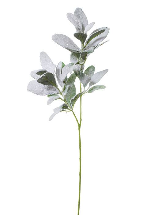 28" Snow Lamb's Ear Spray