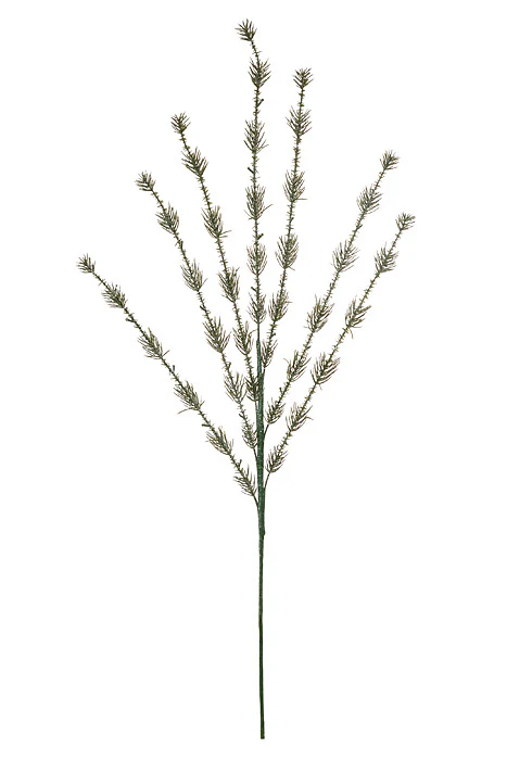 29.75" Glittered Pine Spray Green/Silver