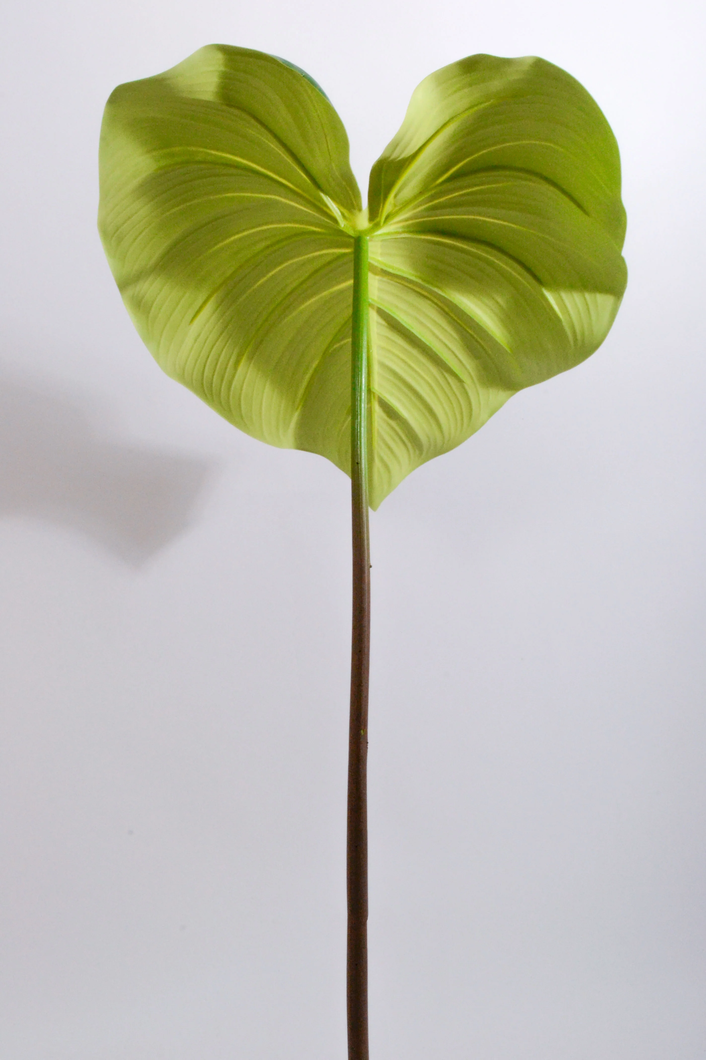 29" Artificial Alocasia Leaf Green - Image 3