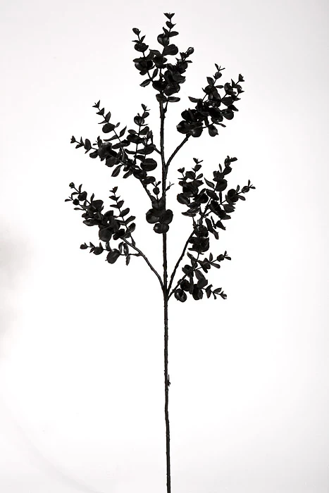 29" Artificial Eucalyptus Spray Black
