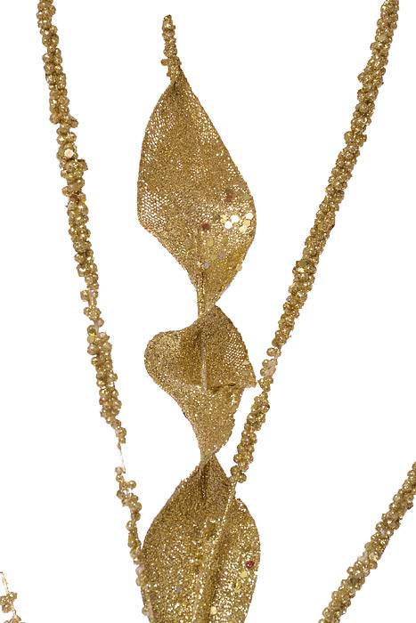 29" Glitter Curly Spray Gold - Image 2