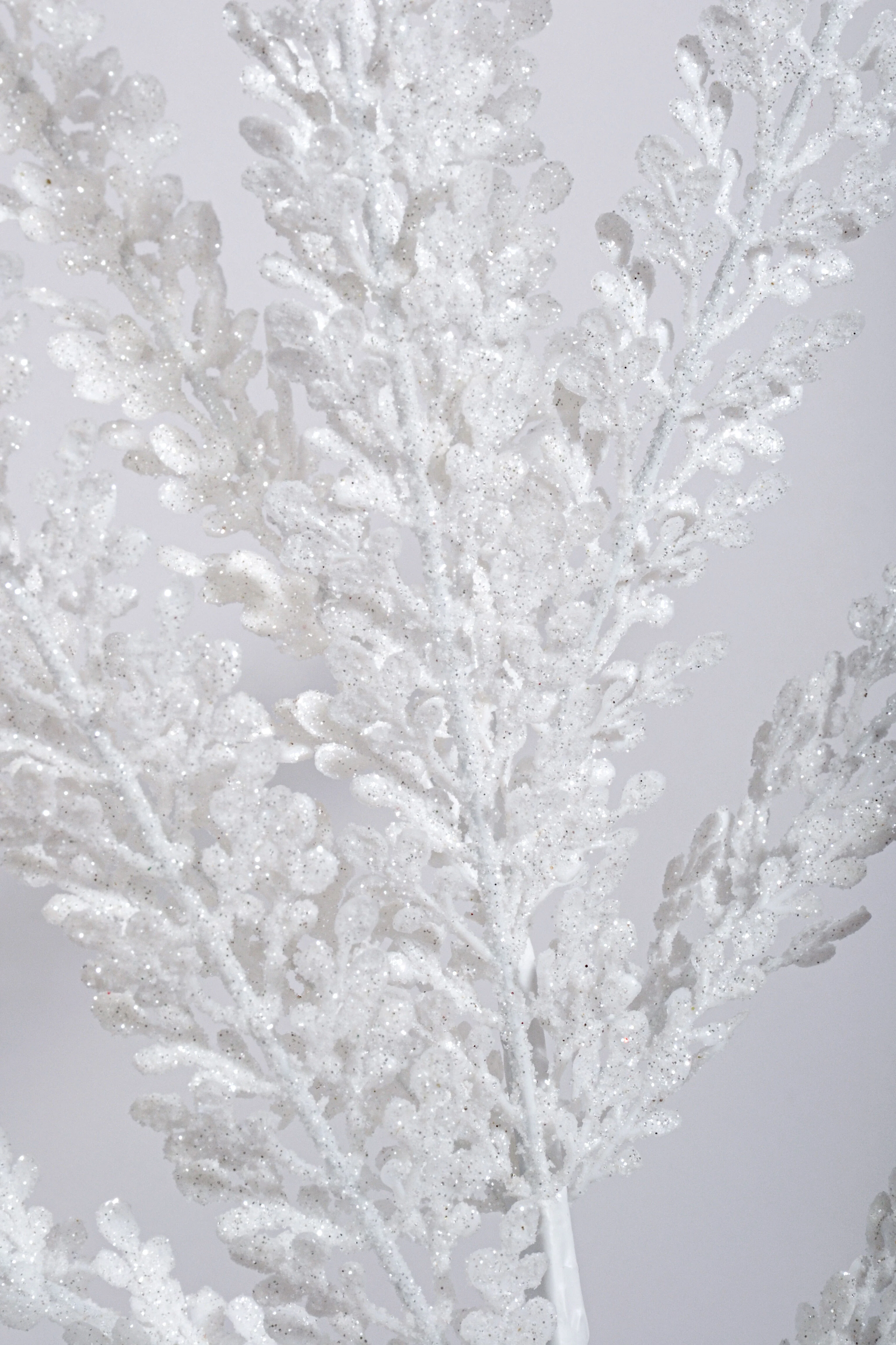 29" Glitter Fern Bush White - Image 2