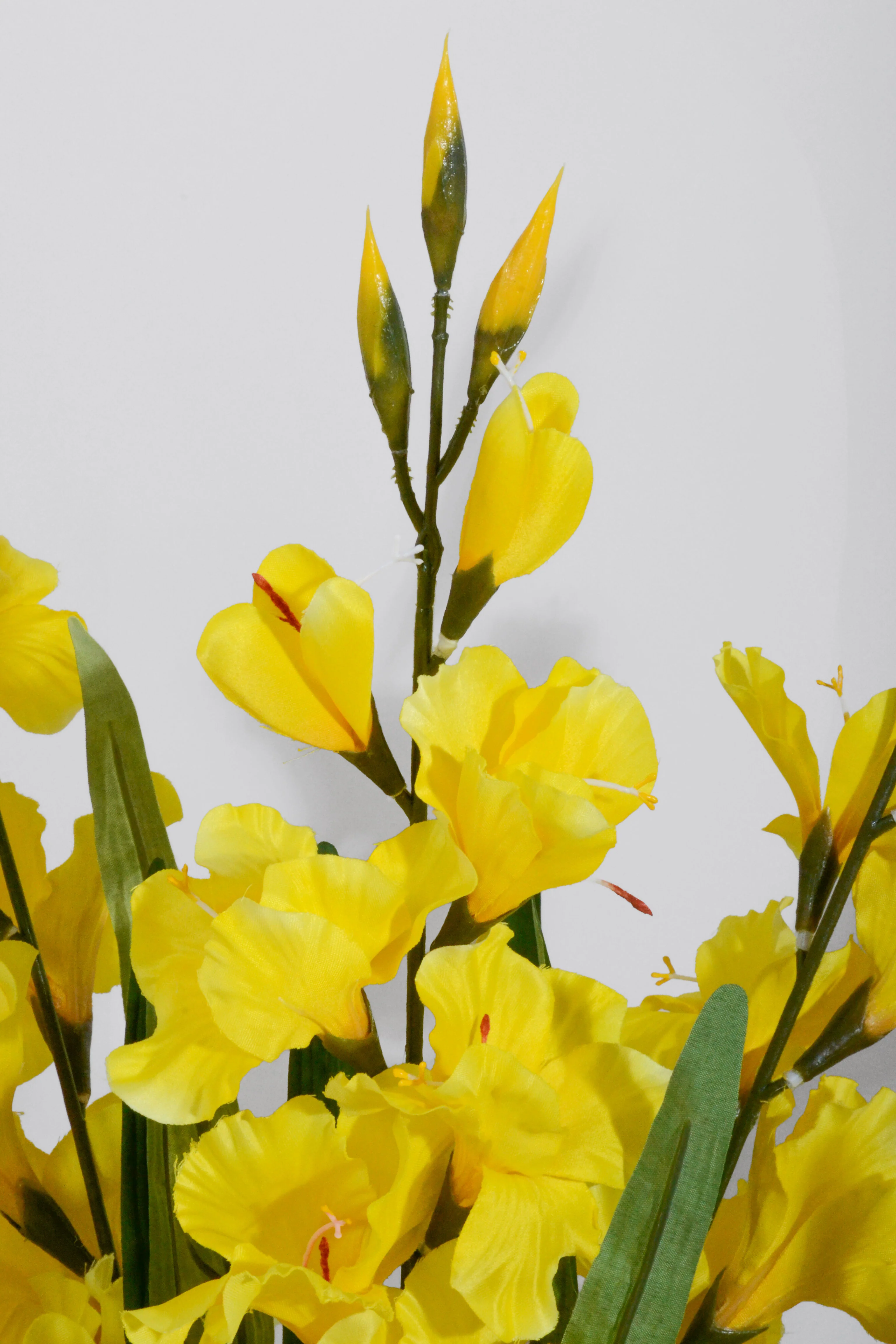 29" Satin Gladiolus Bush Yellow - Image 2