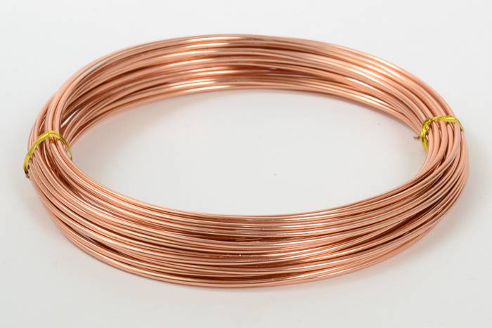 2mm X 10yds Aluminium Wire Light Brown - Image 2