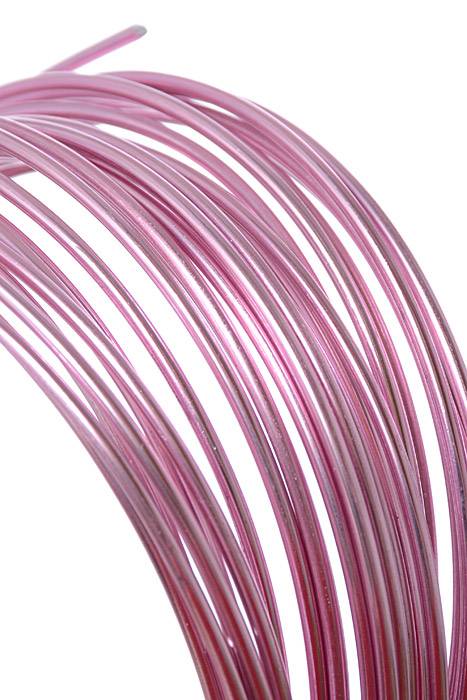 2mm X 10yds Aluminium Wire Pink - Image 2
