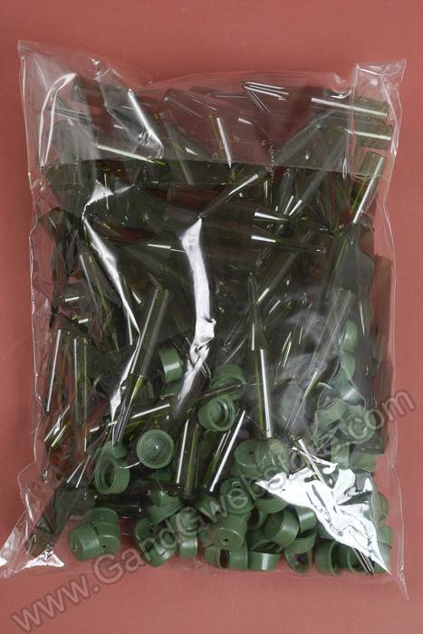 3-1/4" Plastic Aquapic Green Pkg/100 - Image 2