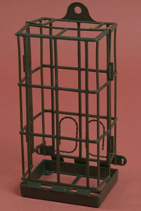 3.25" X 4.5" X 9.25" Foam Mate Plastic Cage Green
