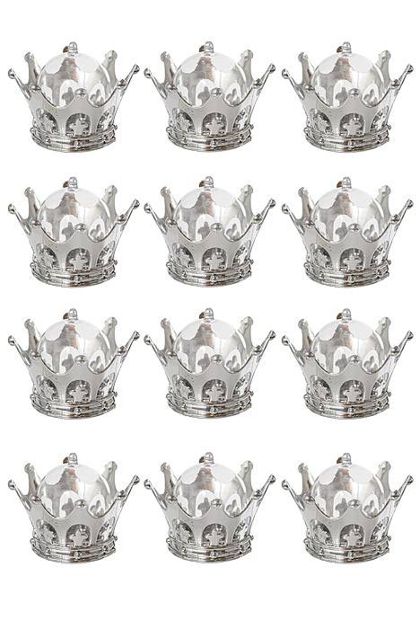 3.25"x 2.5" Crown Box Silver Pkg/12 - Image 2