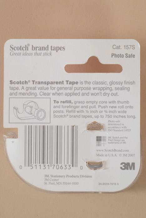 3/4" X 300" Scotch Transparent Tape - Image 2