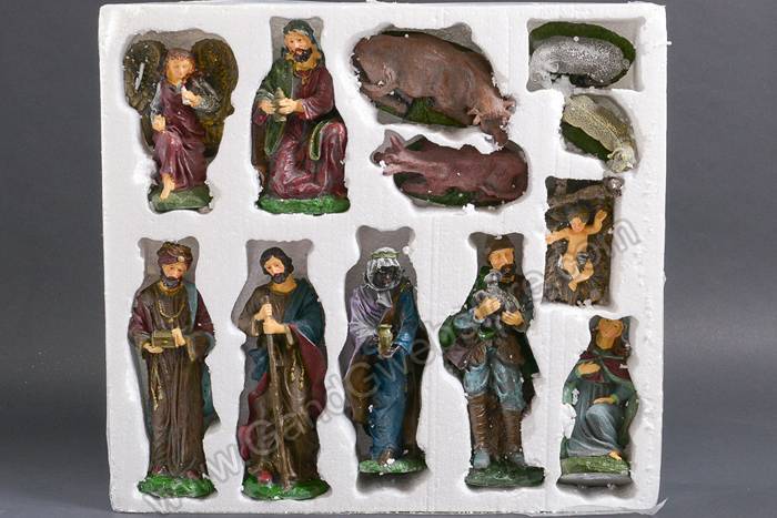 3.5" - 11" Resin Nativity Scene Set/12 - Image 2