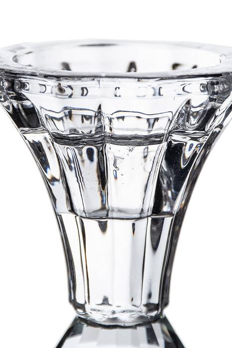 3.5" Crystal Single Candle Holder Clear - Image 2