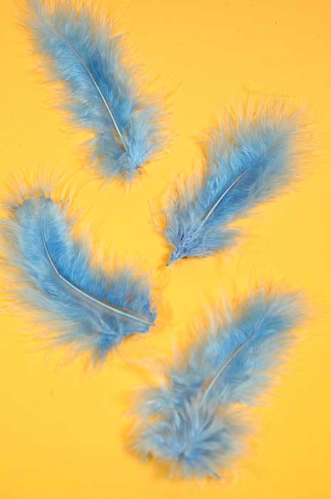 3.5" Ostrich Feathers Light Blue Pkg/100 - Image 2
