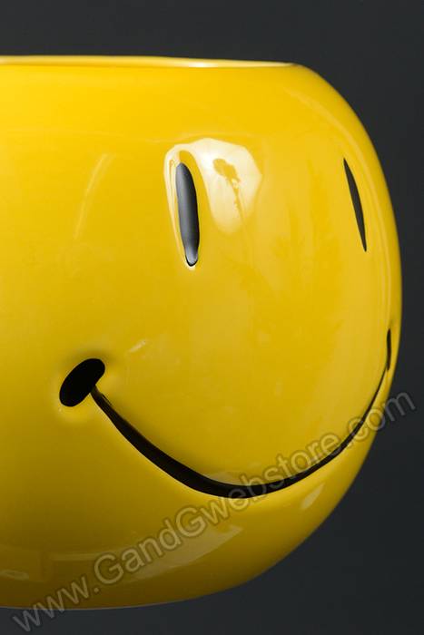 3.5" X 4.25" Smile Face Planter Yellow - Image 2