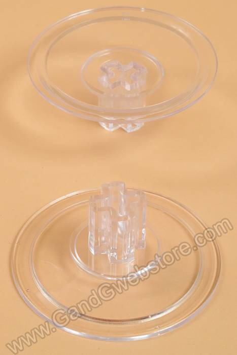 3.75" X 1.5" Universal Piece Clear Pkg/6 - Image 2