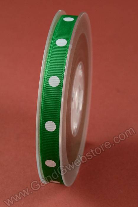 3/8" X 17yds Grosgrain Emerald #580 - Image 2