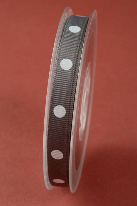 3/8" X 17yds Grosgrain Grey #017