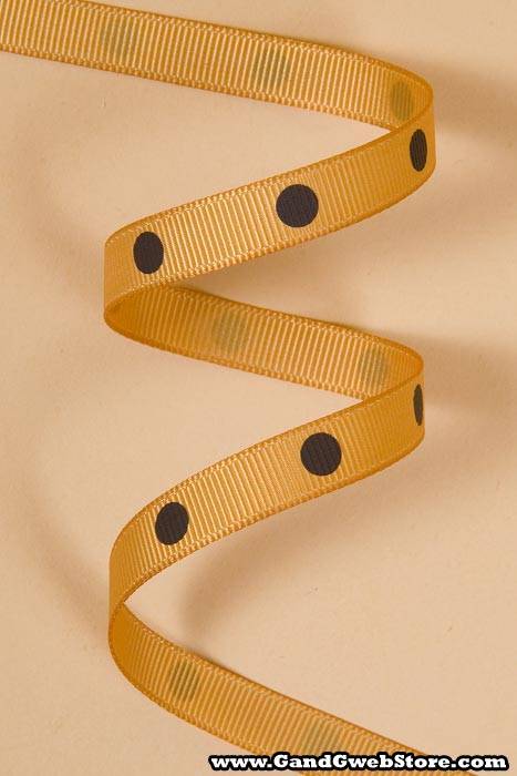 3/8" X 17yds Grosgrain Old Gold #690 - Image 2