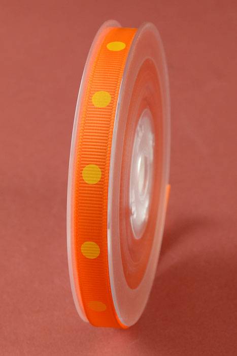 3/8" X 17yds Grosgrain Tangerine #668