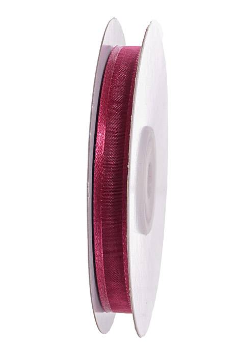 3/8" X 25yds Organza W/satin Edge Burgundy