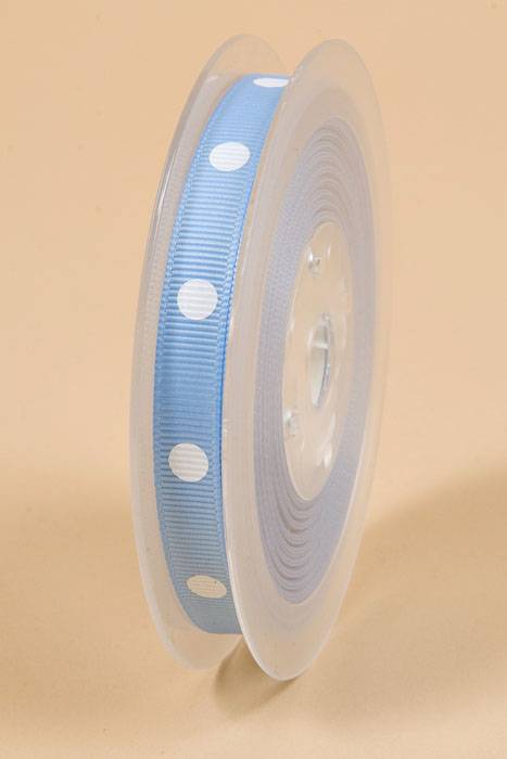 3/8"  X17yds Grosgrain Blue Mist #311