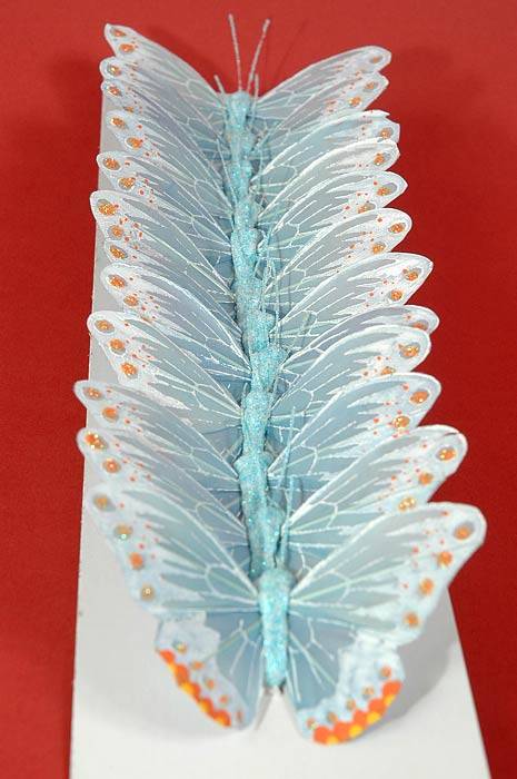 3" Butterfly Light Blue Pkg/12 - Image 2