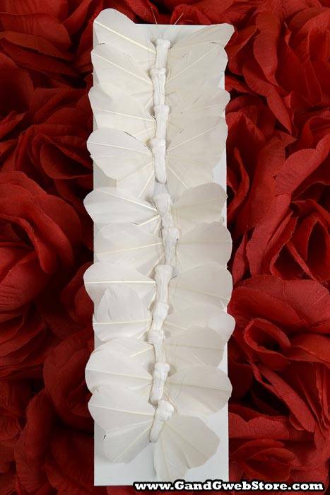 3" Butterfly Pure White Pkg/12 - Image 2