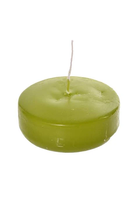 3" Disc Floating Candle Fresh Green - Image 2