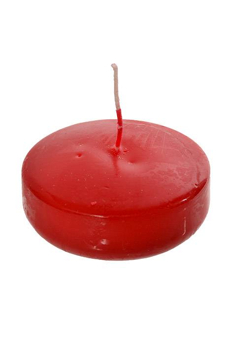 3" Disc Floating Candle Red - Image 2