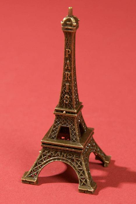 3" Eiffel Tower Antique Gold