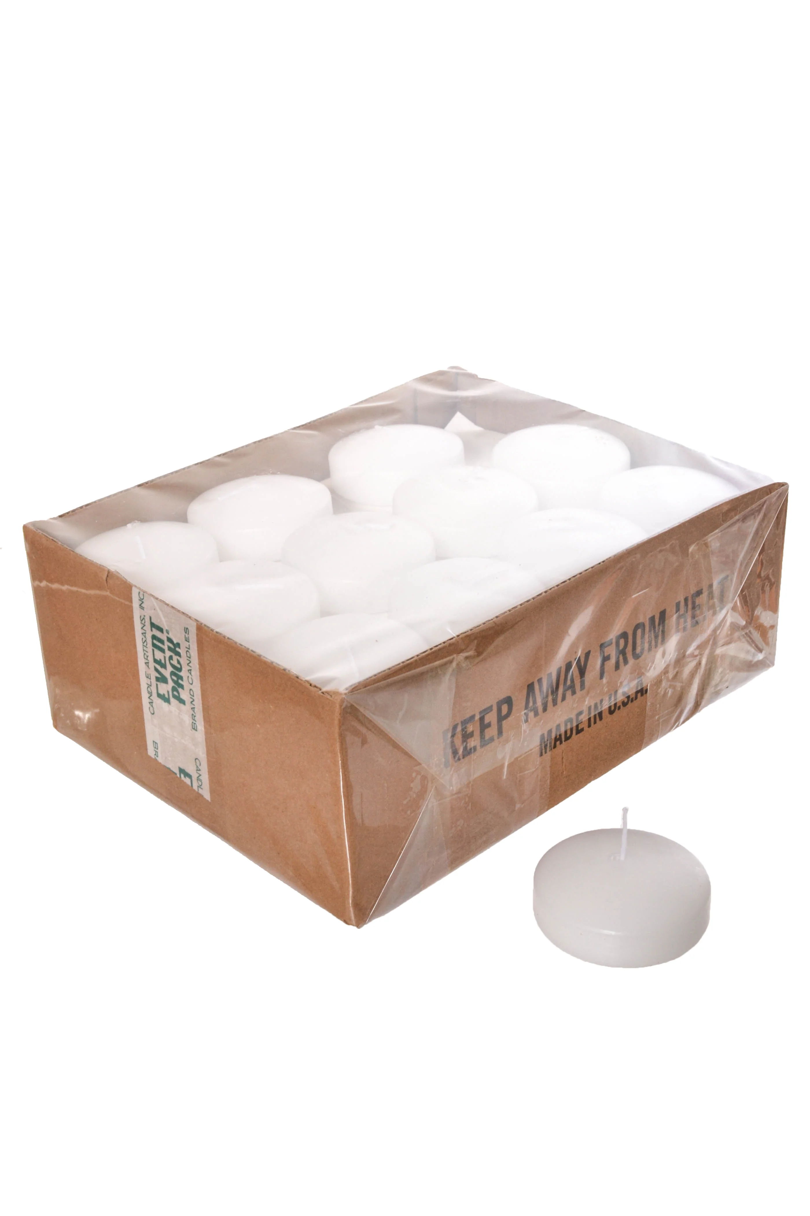 3" Floating Candle Disc White - Image 3