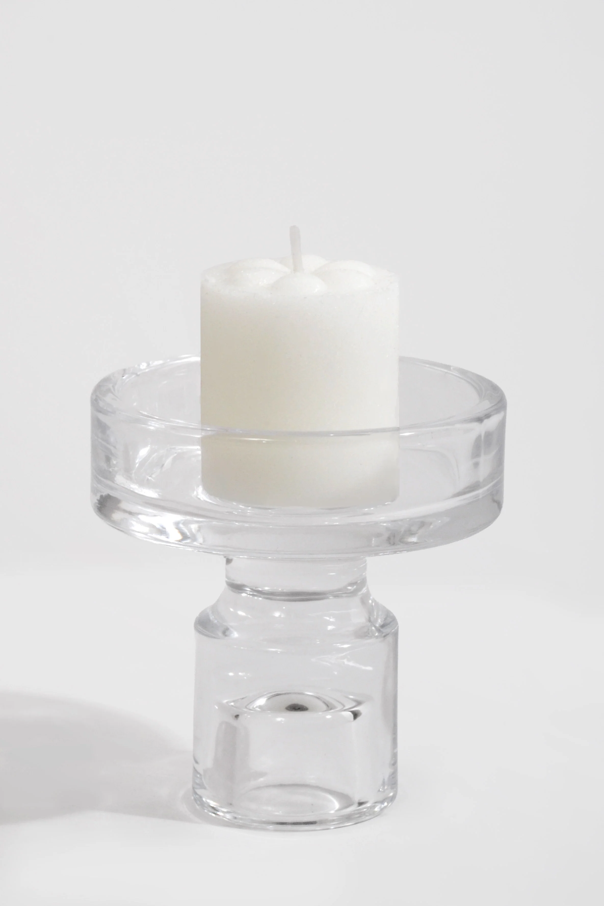 3" Glass Candle Holder Clear - Image 3