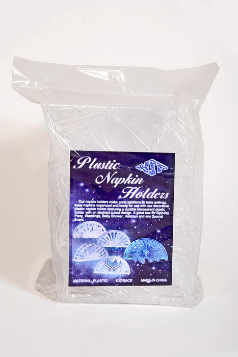 3" Napkin Holder W/Heart Clear Pkg/12 - Image 4